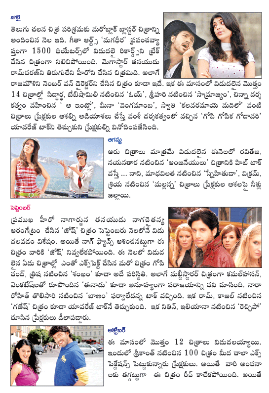 2009 telugu cinema hits flaps